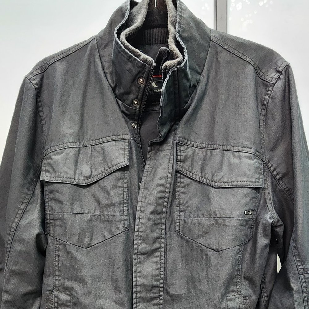 Oakley Men's Waxed Utility Jacket in Black Size Medium